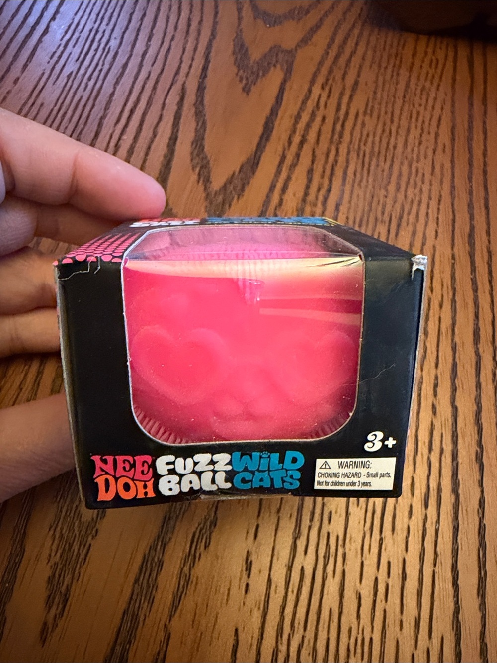Nee Doh Wild Cats Heart Eyes😻 Pink Stress Toy